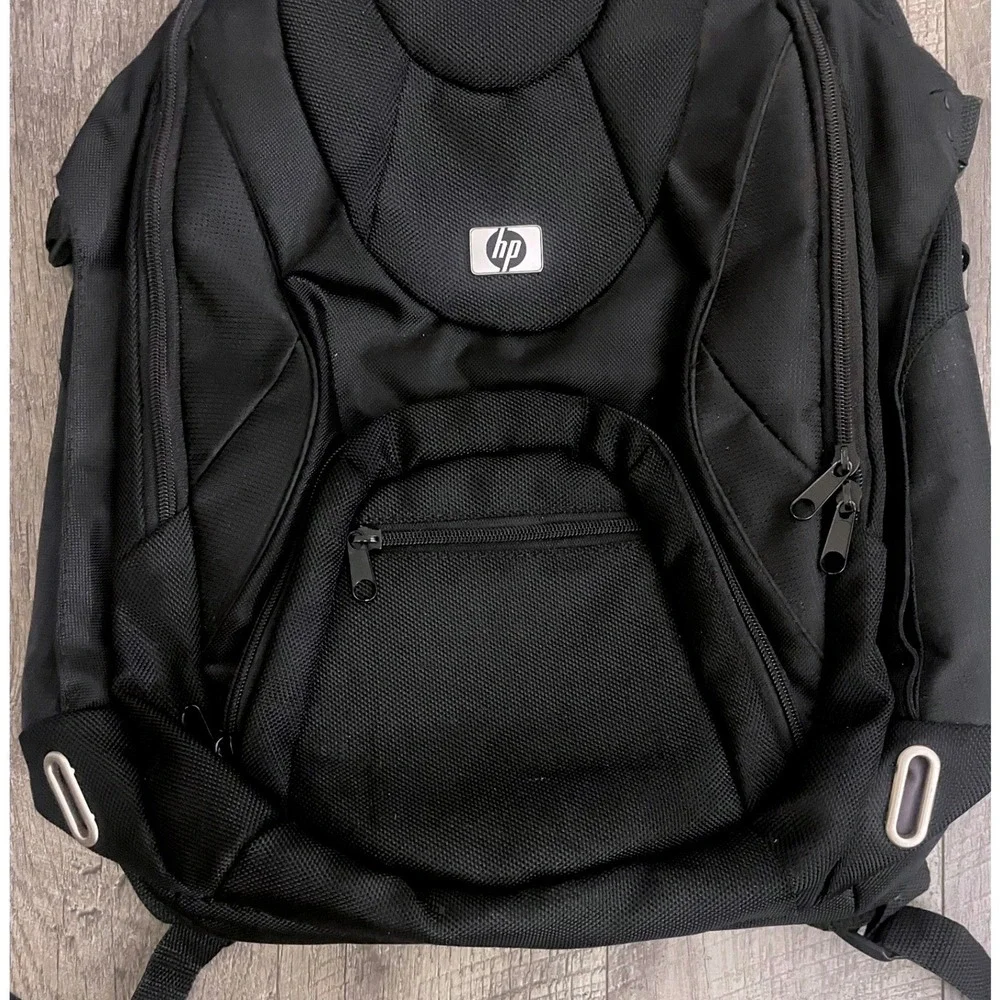 HP Business‎ Laptop Backpack Black Tech Commuter Bag with Padded Sleeve